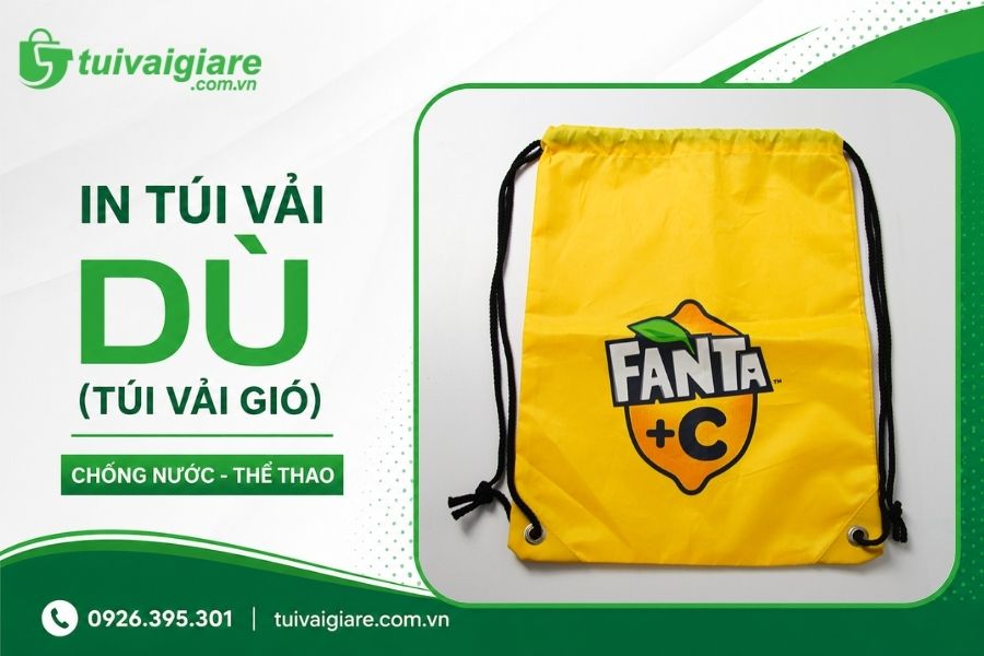 đặt làm túi vải dù in ấn