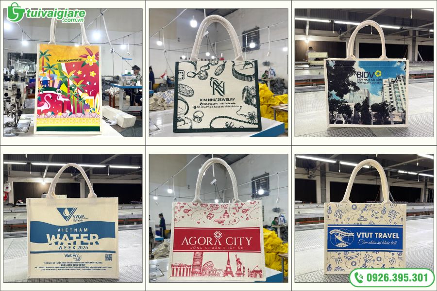 in túi xách vải linen
