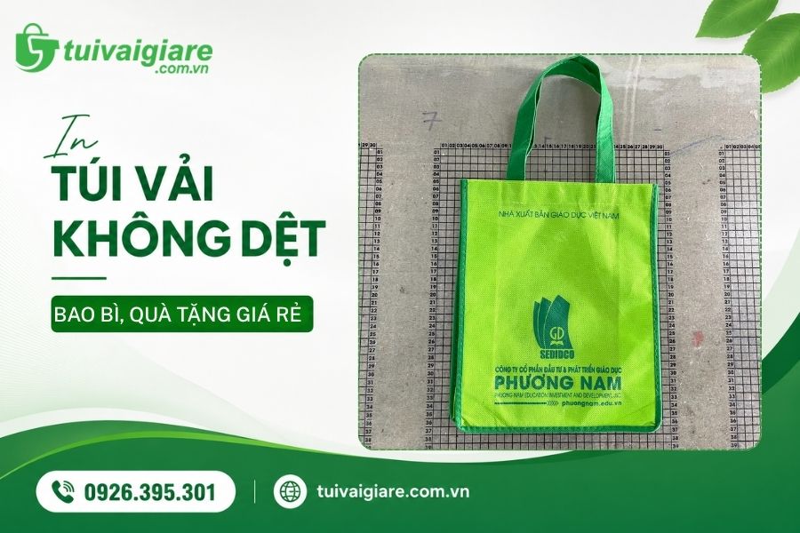túi vải in hình theo yêu cầu không dệt