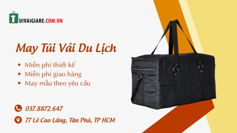 may túi vải du lịch