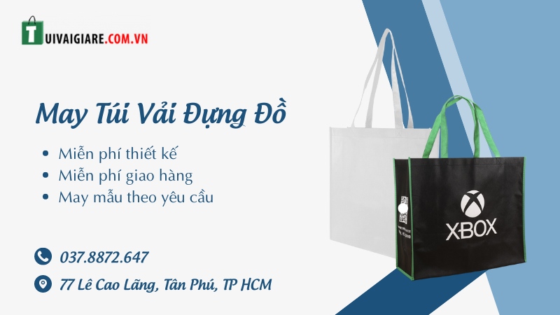 may túi vải đựng đồ