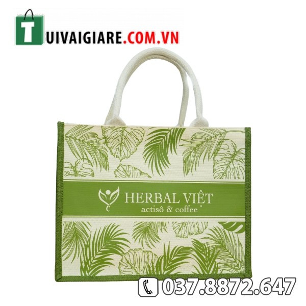 Túi vải linen quà tặng in logo