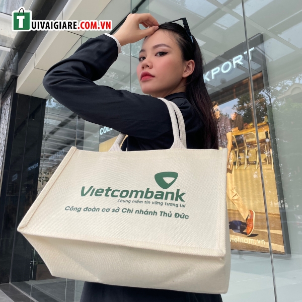 Túi đay Vietcombank thời trang